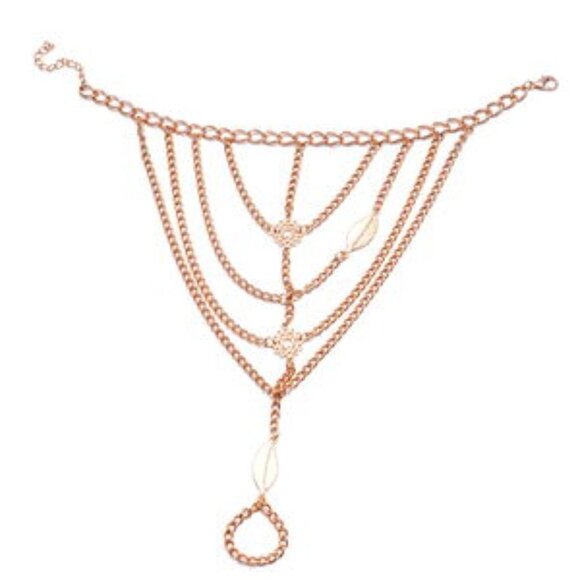Andante Y drop lariat Bar and Circle Y-Shaped Necklace - Picture 6 of 6